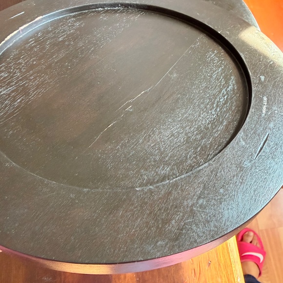 4 wooden pottery barn chargers - Picture 7 of 16